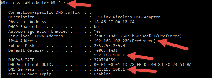 Changed Static IP
