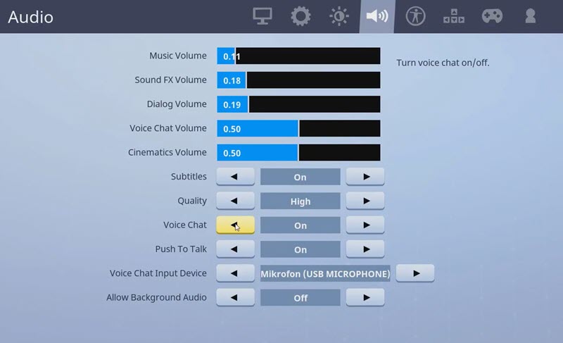 best audio settings for fortnite ps4